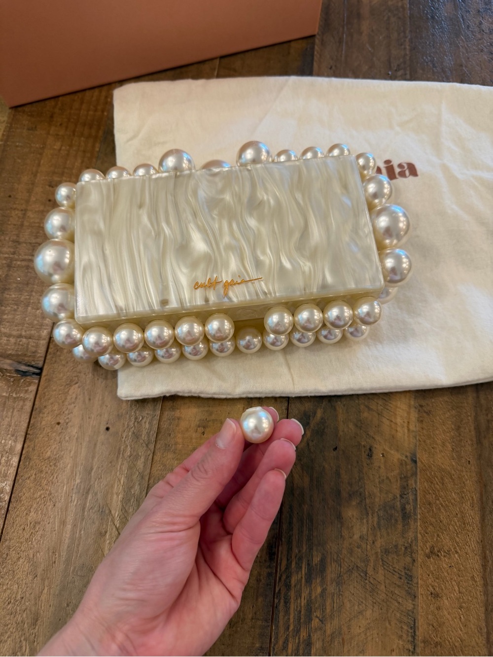 Cult Gaia EOS Box Clutch - Ivory - Picture 7 of 9